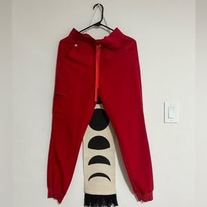 Winning Red FIGS Scrub Pant